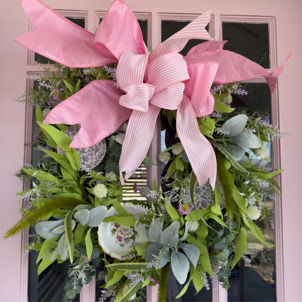 Wreath w Lilac Color Plates